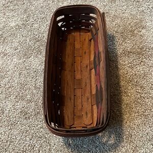 Vintage Longaberger Cracker Basket Handwoven
Red and Green